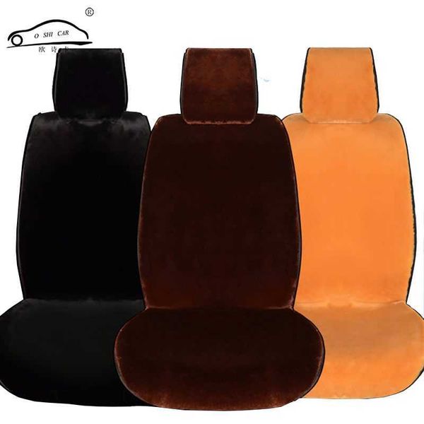 Coprisedili per auto Nuovo inverno Breve Cuscino in peluche Pad Tappetino in lana Mantello auto caldo e spesso T221110