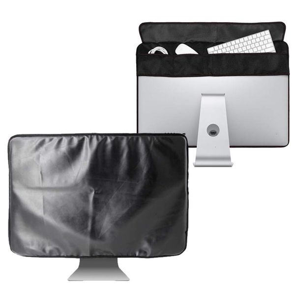 Outros acessórios de mesa 21 polegadas 27 Black Polyester Computer Monitor de pó Protetor de capa com revestimento suave para Apple IMAC LCD Screen LA001 221111