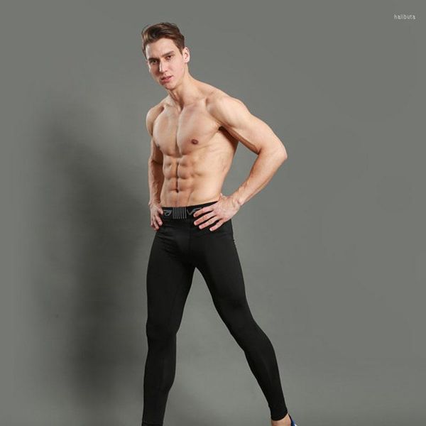 Pantaloni da uomo Uomo Running Black Legging Fitness Training Slim Sport Pantaloni elastici da uomo Palestra Compression Tight Fit Sportswear MY809