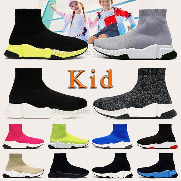 Fashion Kid Sapas de basquete de luxo originais menino garotas rosa branco triplo preto e branco Cool cinza luz volt verde azul boots bootie bootie tênis de inverno treinadores