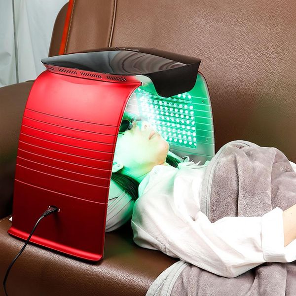 IPL-Maschine zur Hautverjüngung, Akne-Therapie, PDT-Photonen-LED-Gesichtsmaske mit Nano-Nebel-Spa-Spray, heiße und kalte Tiefenreinigung der Haut, PDT-LED-Masken
