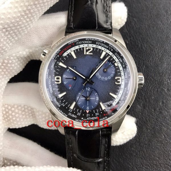 TW Maker Test QC Watch 38mm Master Control Geographic Steel Mens Watch Cal.936a/1 Механические автоматические мужские зеленые наручные часы не