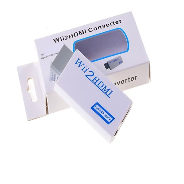 Wii 2 Game Wii Adapters Converter Support Full HD 720P 1080P 3.5mm Audio Wii2HDMI Cable Adapter for HDTV