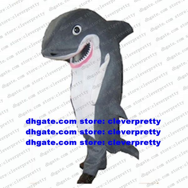 Grey Shark Killer Whale Grampus Costume della mascotte Personaggio dei cartoni animati per adulti Marketplstar Marketplgenius Cartoon Performance zx2599