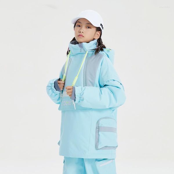 Jackets de esqui crianças esqui meninas de snowboard meninos à prova d'água do vento Tops de inverno