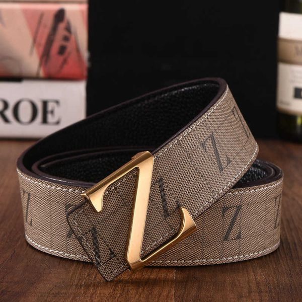 Carta de cinto de couro masculino z Smoothle Buckle Business Casual Relace Brand Jeans Jeans Jeans Jeans