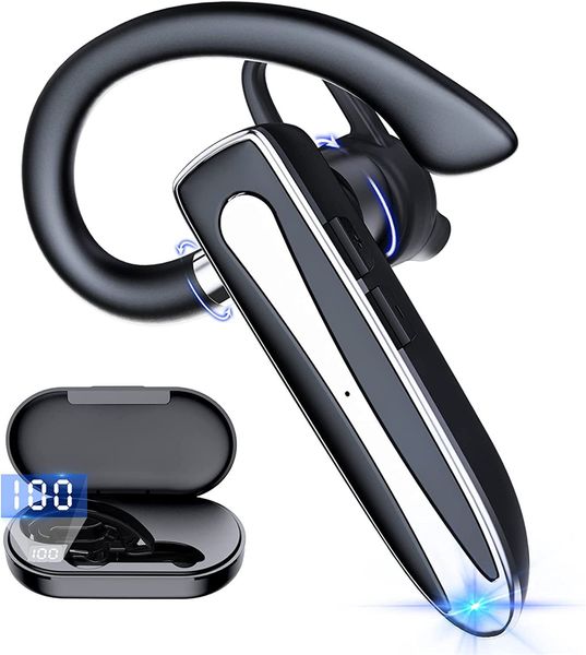 Handy-Kopfhörer YYK530 Bluetooth V5.1 Freisprech-Headset YYK 520 525 Kopfhörer Drahtloser Business-Kopfhörer Ohrhörer mit Geräuschunterdrückung und Mikrofon für Fahrersport