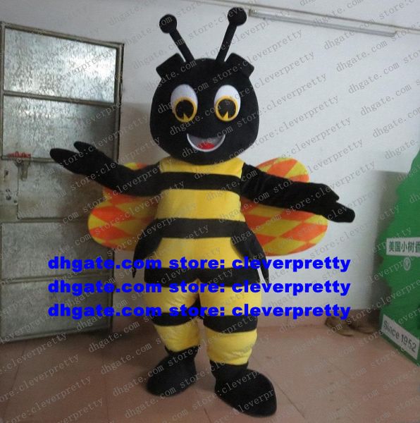 Ape Honeybee Mascot Costume Wasp Hornet Vespid Bumblebee Bombus Personaggio dei cartoni animati Walking Street Marketing Promozioni zx679