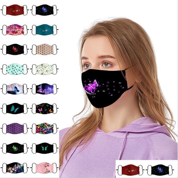 Máscaras de grife máscaras de borboleta máscaras face máscara adt moda pm2 5 máscara de boca respirável à prova de poeira entrega de designer reutilizável home g dhag1