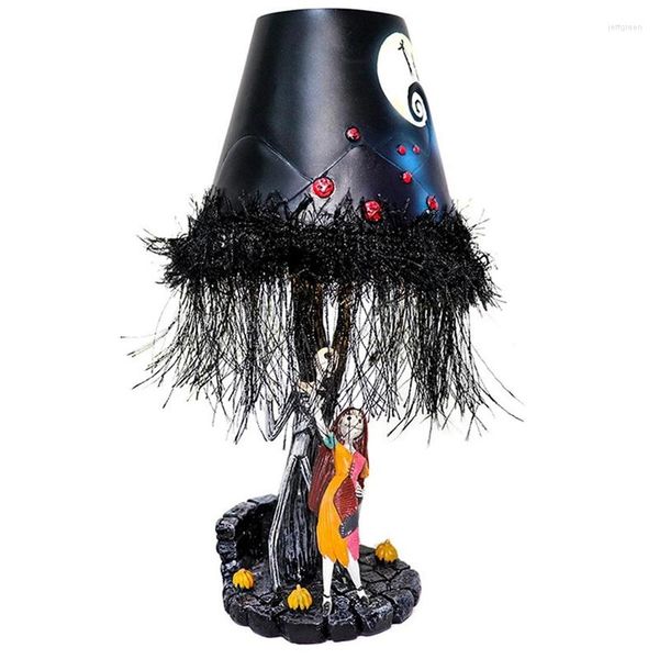 Lâmpadas de mesa Resina Halloween Night Monster Luminous Lamp Dançando Decoração de Decoração