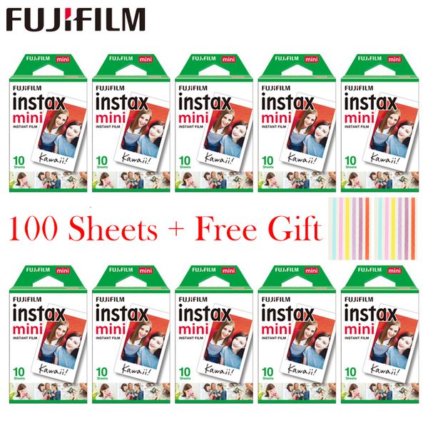 Пленковые камеры 20 - 100 листов Fujifilm Instax Mini White Film Instant Po Paper для Instax Mini 11 8 Mini 9 7S 9 70 25 50S 90 Камера SP -1 2 221025