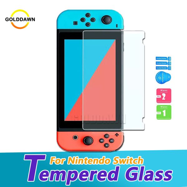 2,5D 9H Консольная консольная консольная консоль NS Treamded Glass для Nintendo Switch Screen Screater Protection Cover без розничного пакета