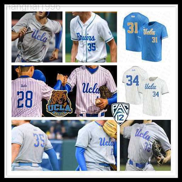 Benutzerdefinierte 2023 NCAA UCLA Baseball Jersey Männer Chase Utley Gerrit Cole Robinson Jack Filby Noah Cardenas Garrett Mitchell Jack Stronach