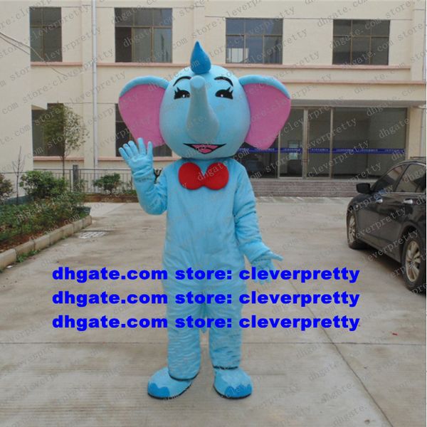 Blue Elephant Elephish Maskottchen Kostüm Erwachsene Cartoon Charakter Outfit Anzug Organisieren Sie eine Aktivität Ribbon Cutting Cere zx2873