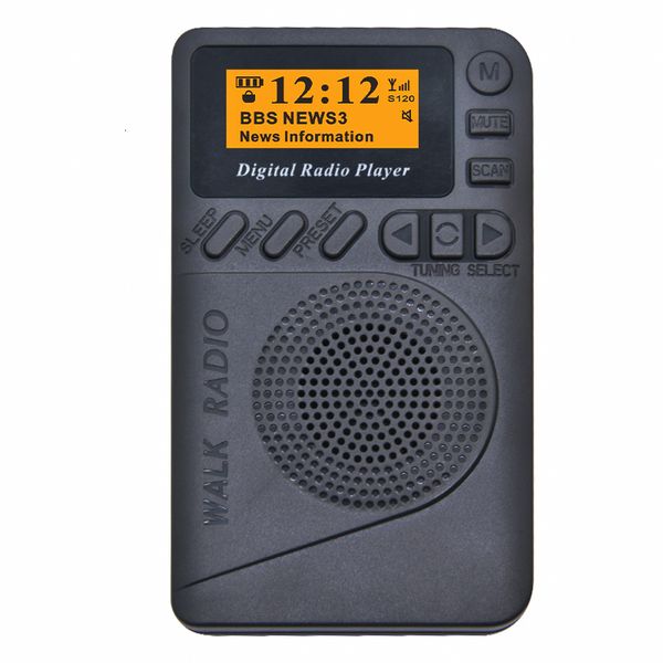 Radio Pocket DABDAB Radio digitale FM Display LCD Buon suono Altoparlante Batteria a lunga durata Mini ricevitore radio portatile 221025