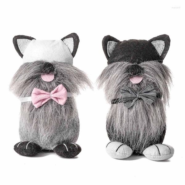 Decorazione per feste C63B Decorazioni per gnomo pasquale Peluche per cani da compagnia Scandinavo Tomte Nisse Arredamento per la cucina in fattoria Scaffale a più livelli