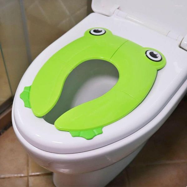 Coprisedili per WC Simpatici tappetini portatili per bambini Tappetino per vasino pieghevole riciclabile Cuscino da addestramento per viaggi per bambini