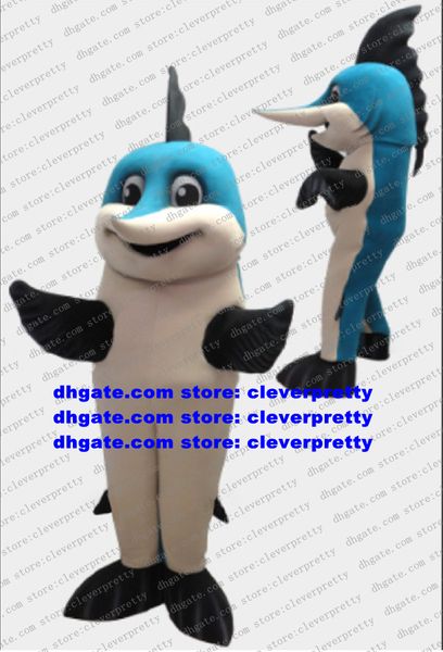 Blue Marlin Fish Mascot Costume Swordfish Spada SCHWERTFISCH PERSAGNA PER FATTORE DI BEETTHE BEATTY PHOTO SEZIONE ZX2895