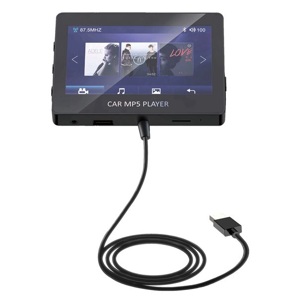 CAR MP5 Player Bluetooth 5.0 FM Suporte ao transmissor TF U DVD de m￺sica em disco eletr￴nico para M6