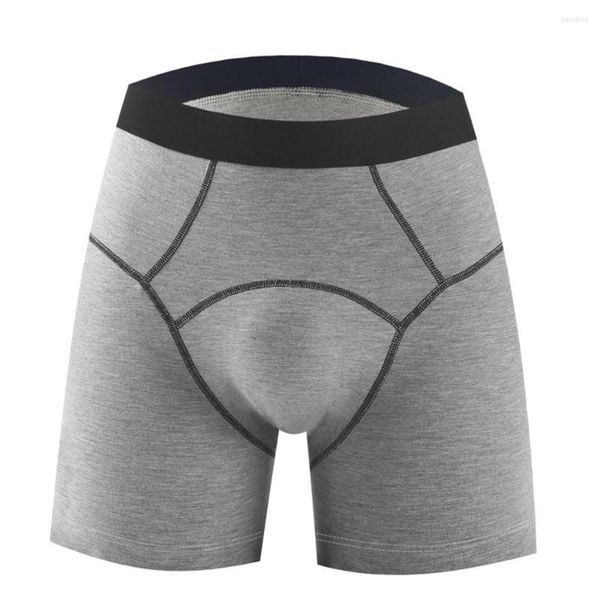 Unterhosen Männer Bademode Lange Bein Shorts Unterwäsche U Convex Pouch Briefs Boxer Modal Sport Gym Trunks Für Jungen