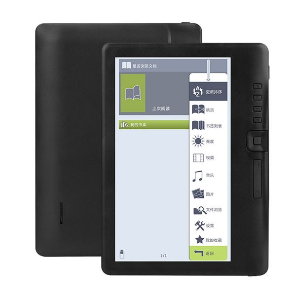 Alcocante de e-book port￡til Player port￡til Leitor de 7 polegadas de 7 polegadas de e-reader de 8GB16GB Tamanho compacto Time de resist￪ncia Longa E-Reader e-Reader 221025