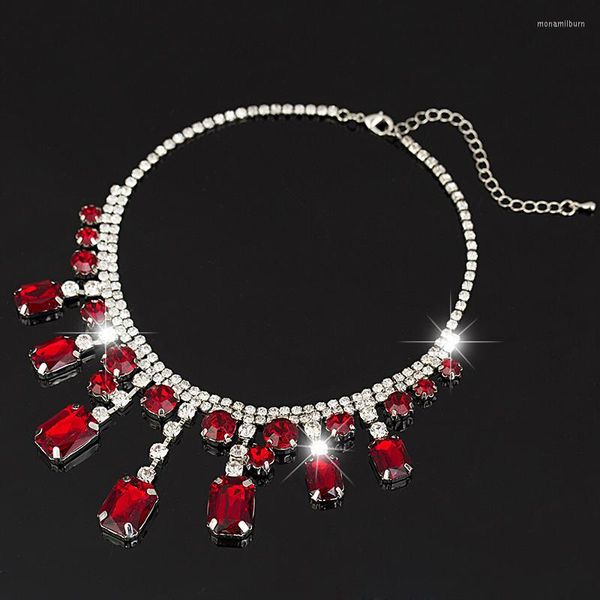 Ras du cou étoile bijoux vente 2022 ruban plaqué élégant goutte cristal collier femmes déclaration colliers pendentifs cadeau # N021