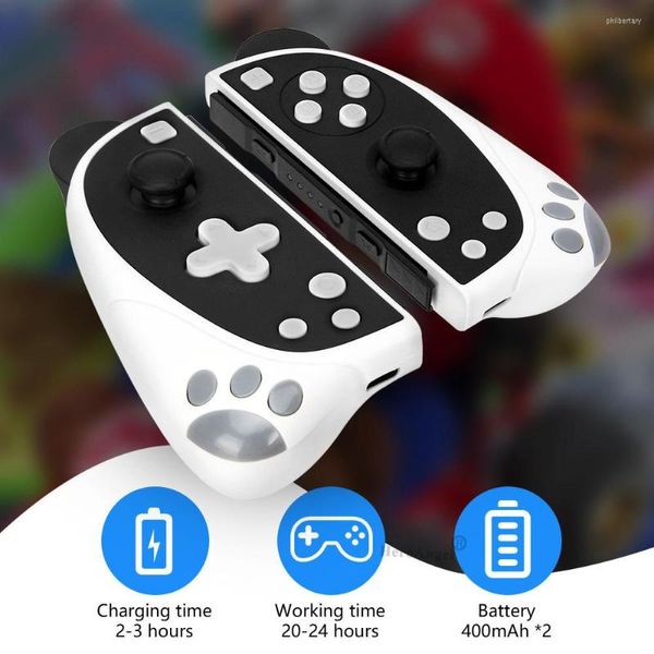 Controller di gioco carino per Ns Switch Gamepad compatibile con Bluetooth Adatto per maniglia sinistra e destra Joycons Wireless Panda