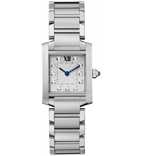 Moda clássica de quartzo feminino Relógio Dial quadrado de 25 mm