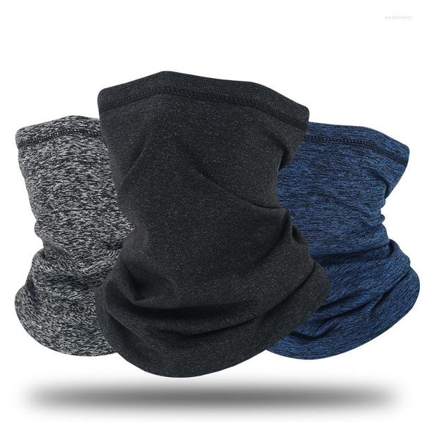 Bandanas à prova de vento máscara de esqui de inverno Fleece quente Lenço de pescoço Galta grossa Esportes ao ar livre Ciclismo Face 5 cores