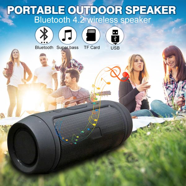 Портативные динамики водонепроницаемый мини -Bluetooth Music Bass Subwoofer Outdoor беспроводной громкоговоритель звуковой бар FM Radio TF Card 221022