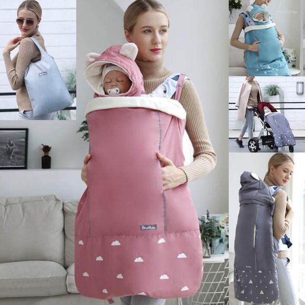 Kinderwagen Teile Winter Känguru Infant Winddicht Mantel Strap Umarmung Quilt Warme Baby Träger Mantel Abdeckung Für Taille Hocker Zubehör