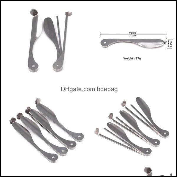 Facas de metal limpador de canivas Tubos Três em um MTI Função Barras de pressão de 96 mm Acessórios de fumantes duráveis ​​raspadores dobráveis ​​2 5yj f2 dhhbu