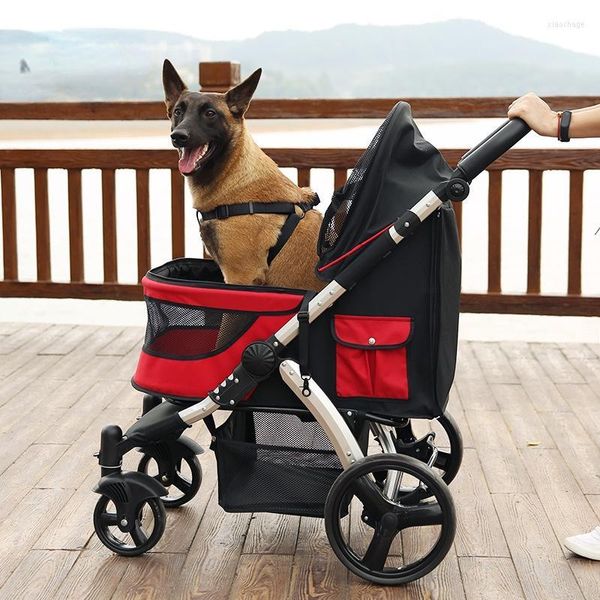 Coprisedili per auto per cani Passeggino pieghevole Carrello da viaggio creativo di grandi dimensioni Borsa per il trasporto Camminata/Shopping Moda interna