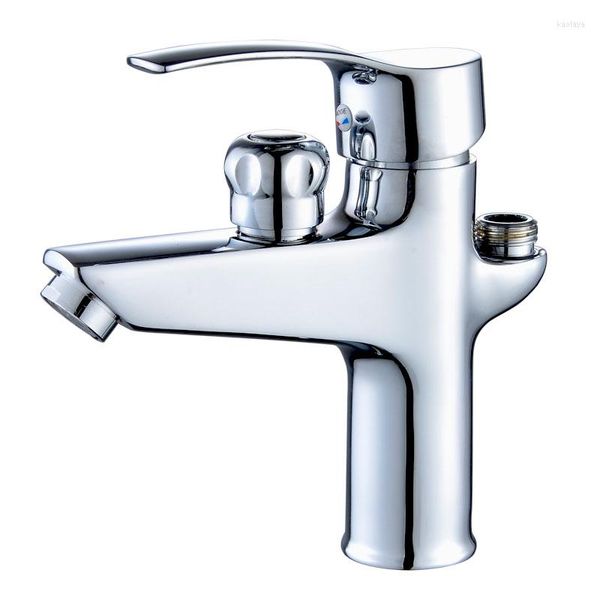 Rubinetti per lavandino del bagno Set di rubinetti per lavabo Miscelatore da piano con soffione doccia Rubinetto per lavaggio acqua WC Valvola miscelatrice fredda