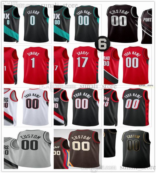 0 Basketbol Damian Lillard Jerseys Jerami Grant 9 Anfernee Simons 1 Shaedon Sharpe 17 Jusuf Nurkic 27 Josh Hart 11 Justise Winslow 26 Clyde Drexler 22 Basılı 2022-23