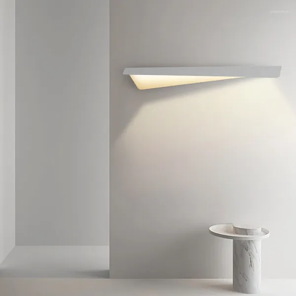 Lampada da parete in stile italiano a LED lungo comodino camera da letto bianco nordico creativo soggiorno decorazione applique luci scale