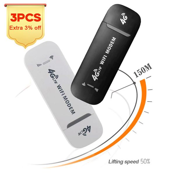 Маршрутизаторы 4G LTE Беспроводной USB -ключ 150 Мбит / с модем мобильный широкополосный SIM -карта Wi -Fi Adapter Home Office 221114