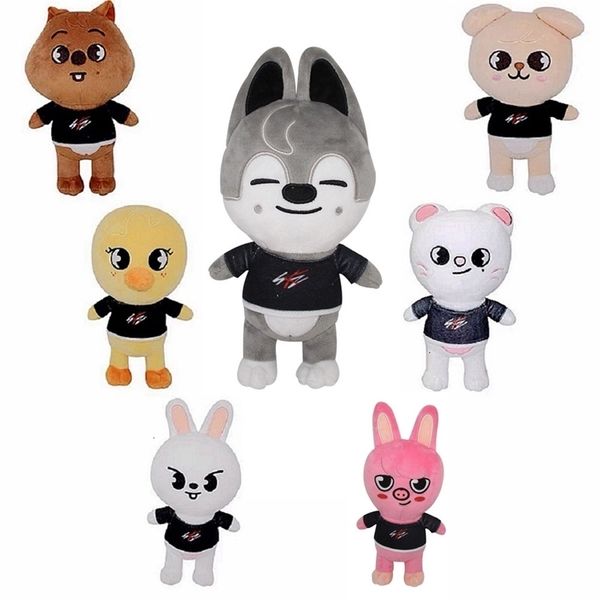 Dolls de pelúcia Skzoo Toys 20cm Stray Kids Axolotl Toy Cartoon empalhado IES Doll Kawaii Companion for Adults Fans Gift 221113