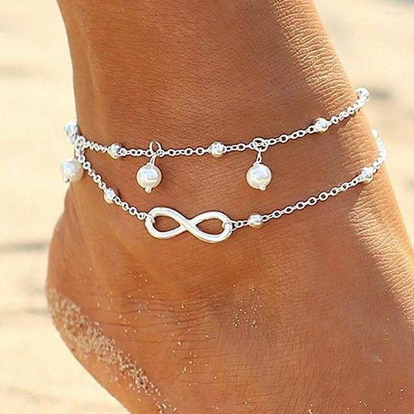 Fußkettchen Design Mode Frauen Boh Strand Barfuß Fuß Schmuck Fußkettchen Kette Damen Mädchen Geschenk für Urlaub