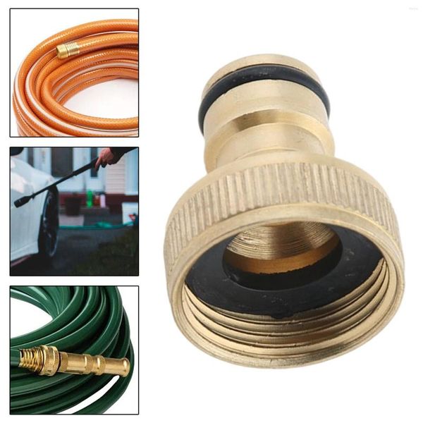 Raccordi per connettori per tubi flessibili in ottone massiccio per rondelle per auto Connessione rapida 6 cm Riparazione ad alta pressione per accessori da giardino