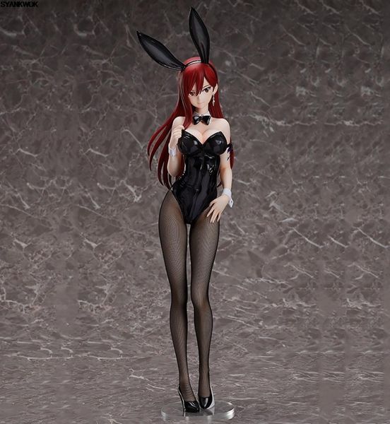 45 cm ing Fairy Tail Erza Scarlet Bunny Girl Anime Figur Sexy Girl PVC Action Figure Spielzeug Sammlung Modell Puppe geschenk Unisex MX6326191