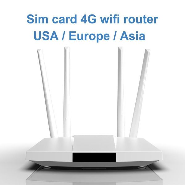 Yönlendiriciler 4G Yönlendirici Wifi SIM Kart Spot CPE Anten 32 Kullanıcılar RJ45 Wan LAN Kablosuz Modem LTE Dongle 221114
