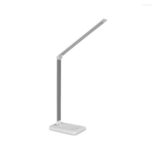 Lampade da tavolo Luce LED 450lm Lettura regolabile Lampada da tavolo da studio Touch Control Illuminazione da tavolo da viaggio portatile 3 Dimmer