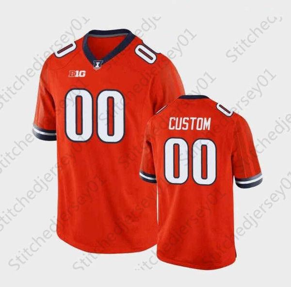 Futebol NCAA Illinois Fighting Illini Jerseys Football 14 Washington 86 Navarro III 19 Campbell 17 McCourt 35 Hansen 83 Walker 51 Hard