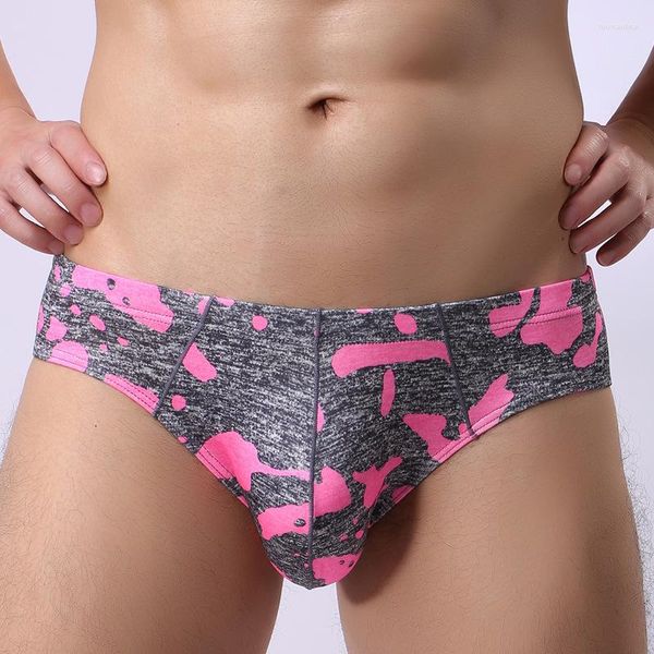 Underpants Mode 2022 Camouflage Man Sexy Penis Beutel Casual Slips Höschen Schwulen nahtlose Spandex Militärische Grüne Jockstraps Unterwäsche