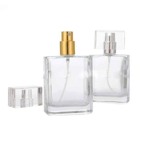 Tragbare Glasfummelflasche 30ml 50 ml nachf￼llbarer leerer Duftduftfl￤schchen f￼r kosmetische Make -up -Essenz