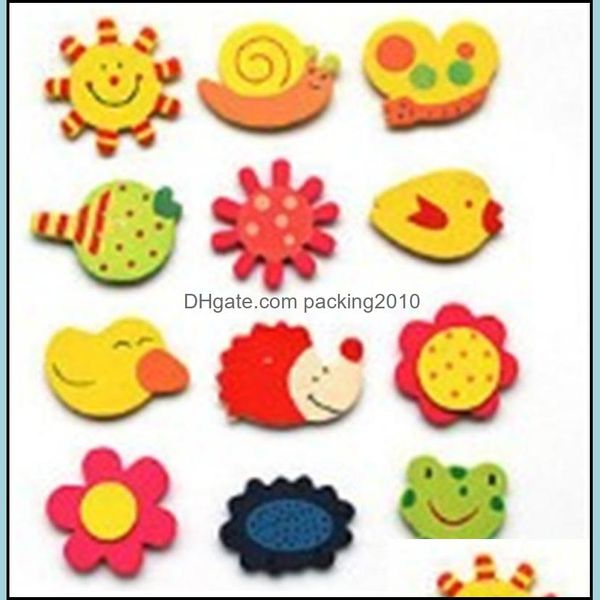 Magneti per il frigo Cartoon Animal Plant 35Cm Adesivo magnetico Adesivi per lettere in legno Poster magnetici Sun Phone Bordo decorativo per frigorifero Dh7Bt