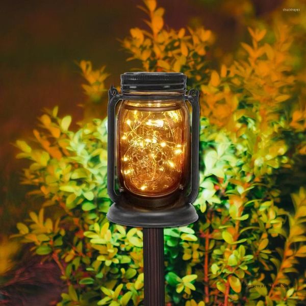 Mason Jar Lid Fairy String Solar Powered LED Lights Lamp Garden Home Party Decoration