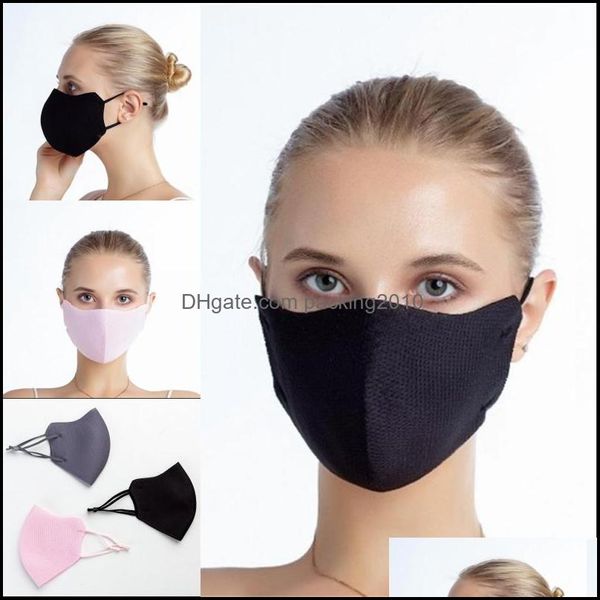 Designer-Masken, atmungsaktive Stoff-Gesichtsmaske, schwarz, faltbar, langlebig, Ohrbügel, Mascarilla, ADT, Colorf, modisch, waschbar, Schutzmaske 3 Dh1Db