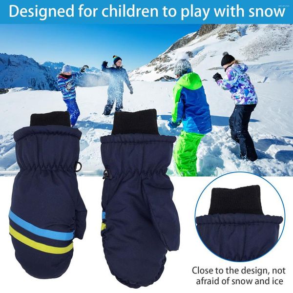 Calças de esqui esportam esportes de esqui a água à prova d'água isolamento infantil de neve ao ar livre luvas de inverno luvas de roupas #T2P